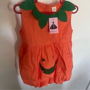 Pumpkin kids dress costume size 110cm